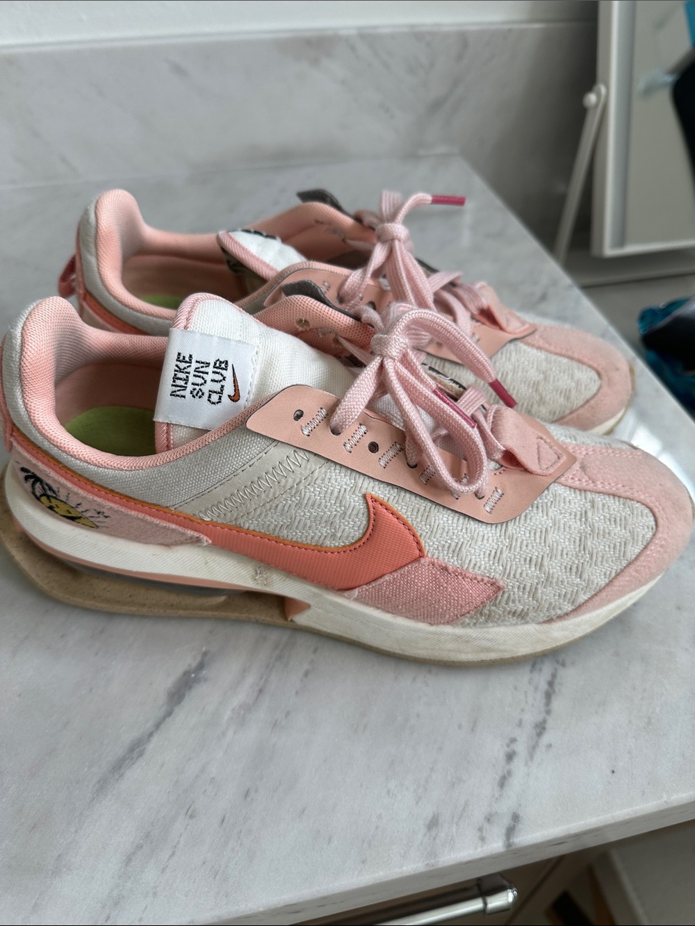 Nike Women's Pink Coral Athletic Sneakers